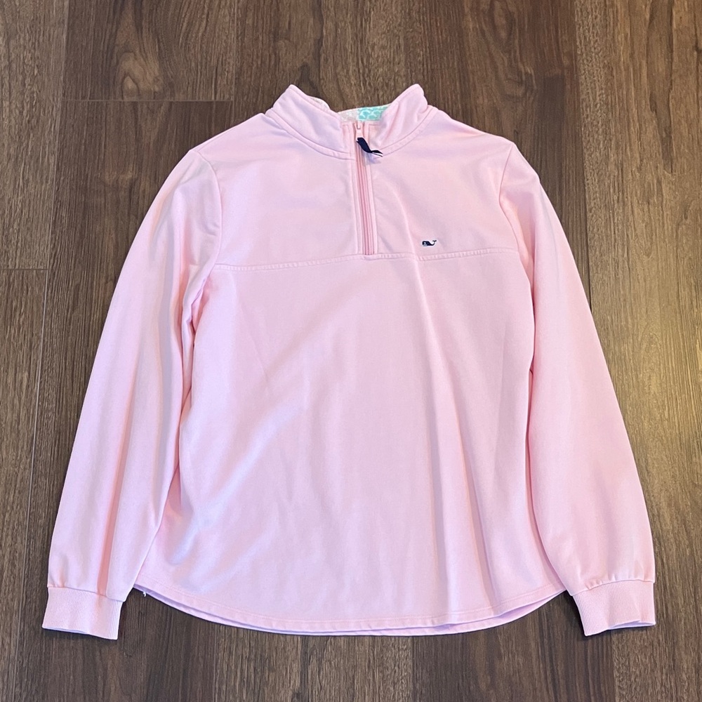 Vineyard Vines Pink Quarter-Zip Pullover